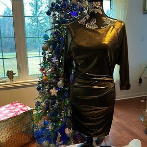 Gold  party dress; Size S-M